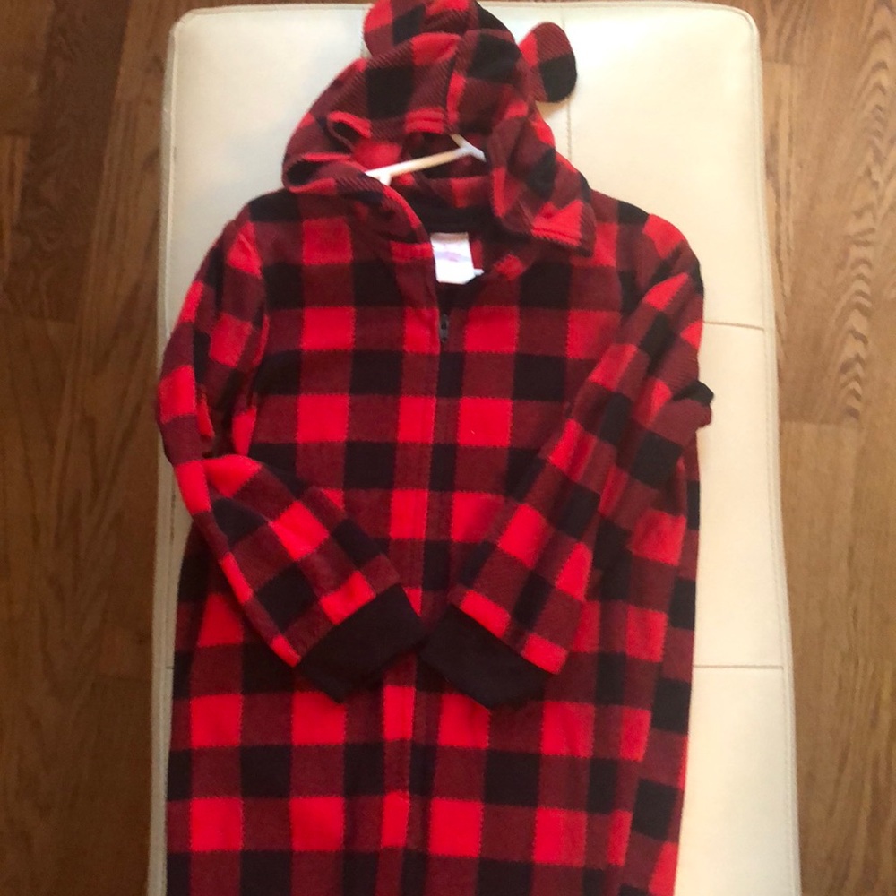 Plaid kids pajamas